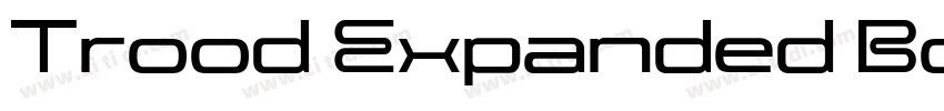 Trood Expanded Bold字体转换